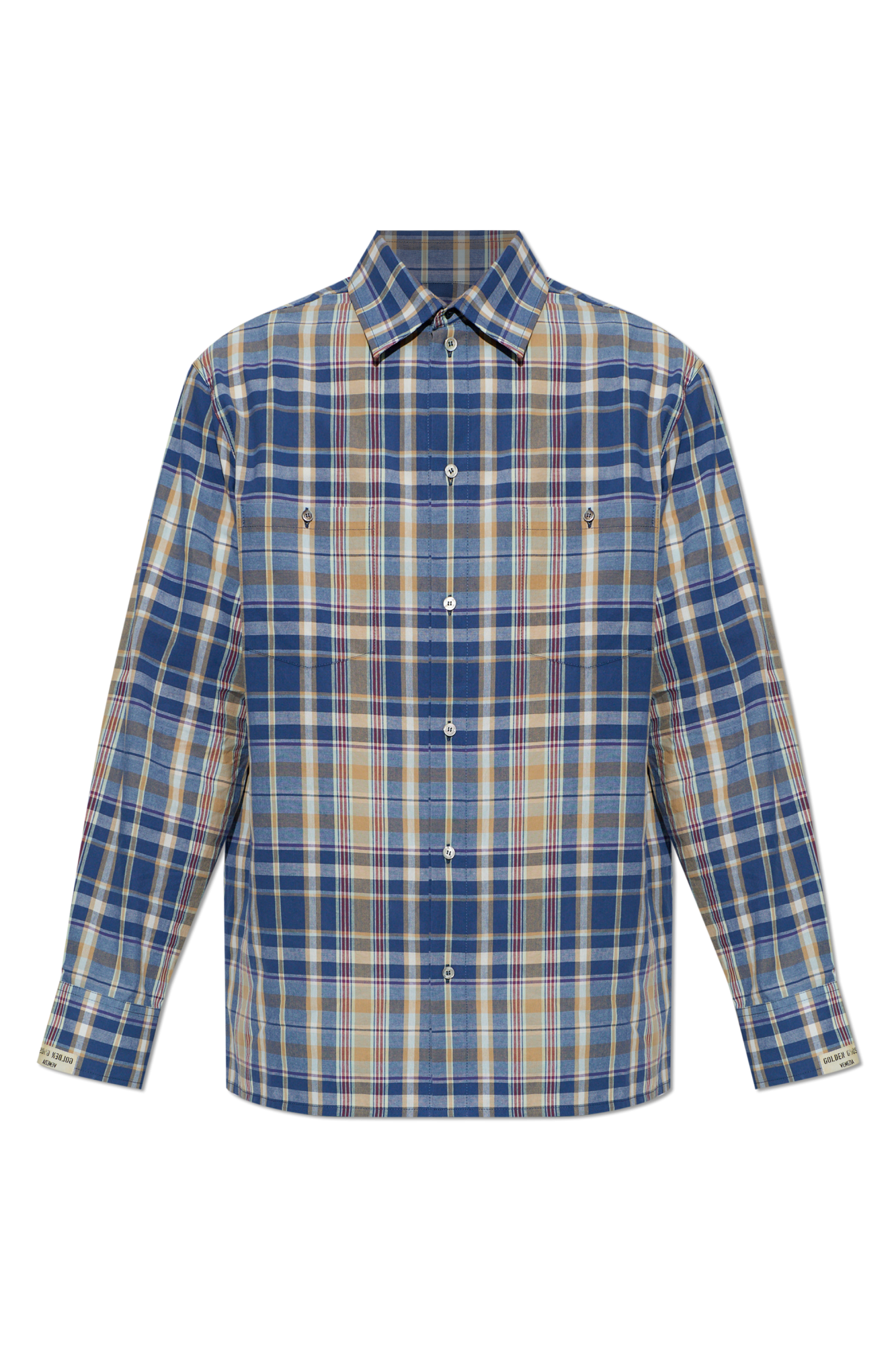 Blue Shirt with a check pattern Golden Goose - Vitkac Slovakia